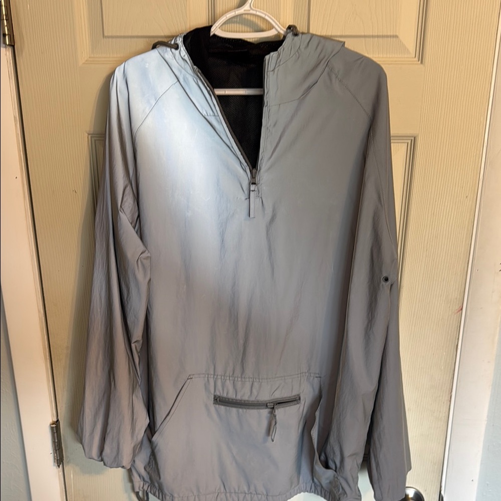 Men's Gray Hooded Jacket